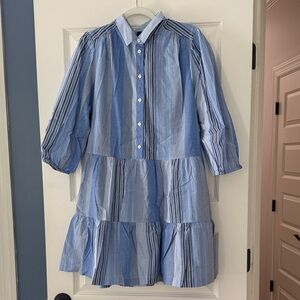 GAP Puff Sleeve Shirtdress